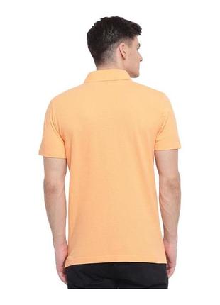 Яскрава футболка поло gant orange cotton polo t-shirt2 фото