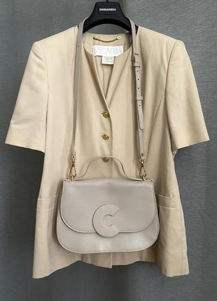 Escada винтаж жакет летний бежевый