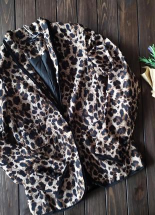 Леопардовый пиджак 34,36 германия2 фото