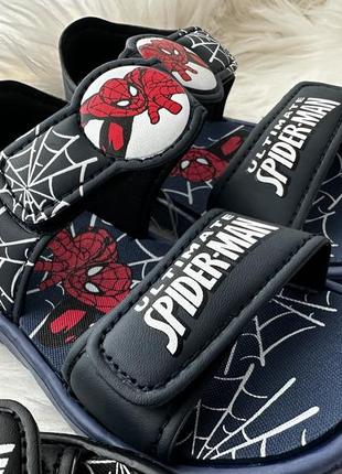 Дитячі босоніжки людина павук, спайдермен, літнє взуття для хлопчика10 фото