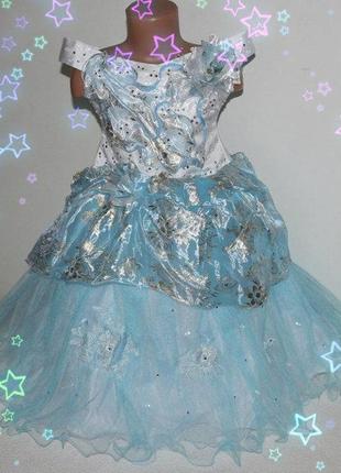 Дуже ошатне й гарне новорічне сукні (корсет) 3-7 років