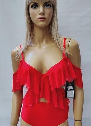 Купальник роздільний волани fuba 20005 ( 44 46 48 50 52 розміри) 340-00