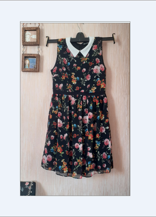 Платье шифоновое в цветочный принт от zara