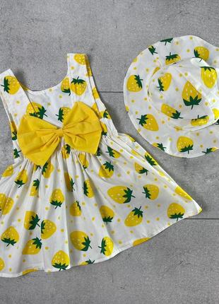 Стильна літня сукня +панама3 фото