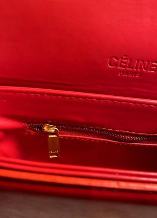 Сумка красная из натуральной кожи, сумка женская туречневая, женская сумка женская на плечо в стиле celine сень7 фото