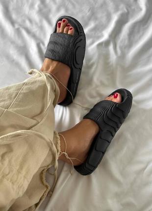 Тапки adidas adilette slide black2 фото