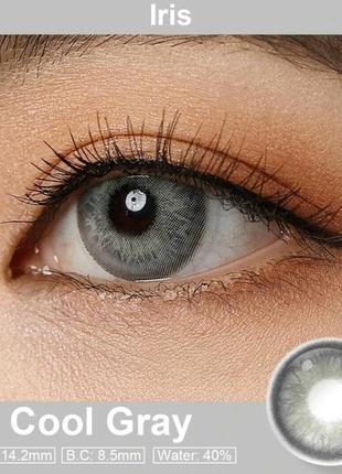 Цветные контактные линзы cool gray