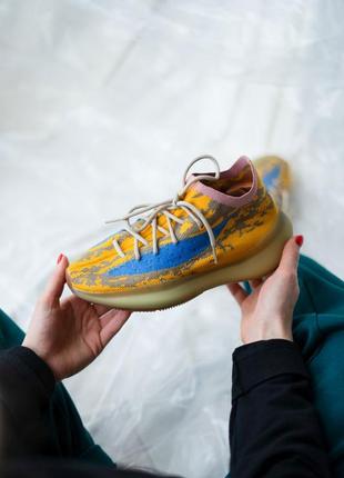 Кросівки adidas жовтий/синій сезон весна-осінь6 фото