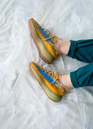 Кросівки adidas жовтий/синій сезон весна-осінь10 фото