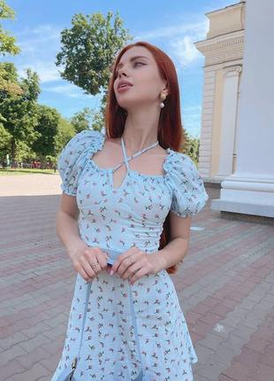 Жіноча сукня,сукня міні,сукня в квіти,платье мини,женское платье2 фото