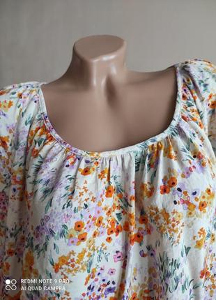 Красивое воздушное платье в цветочный принт4 фото