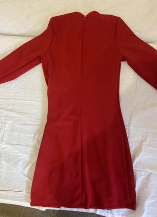 Червона міні сукня2 фото
