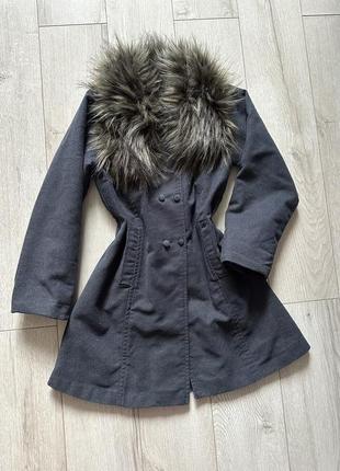 Пальто деми для девочки/детское пальто в дизайнерском стиле