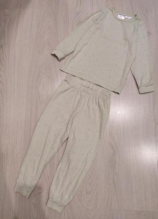 Хлопковая пижама h&amp;m, р. 92/98