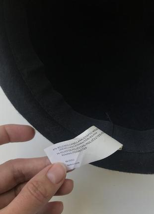 Шерстяная шляпа котелок с ушками шерсть вовняний капелюх3 фото