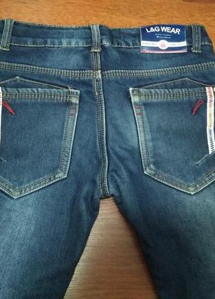 Брюки, джинсы на флисе, рр. 128, на 7-9 лет, мальчик4 фото