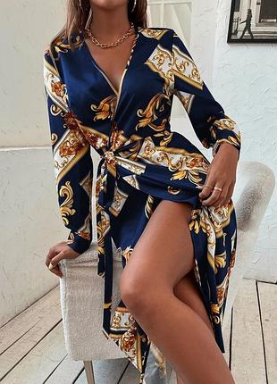 Гламурна сукня плаття міді на запах бренд shein