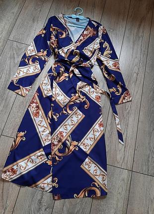 Гламурна сукня плаття міді на запах бренд shein