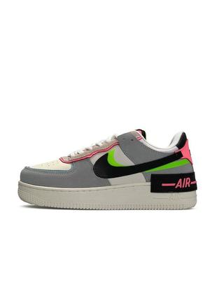 Женские кроссовки nike air force 1 shadow multicolor2 фото