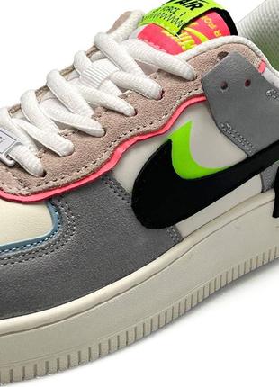 Женские кроссовки nike air force 1 shadow multicolor4 фото