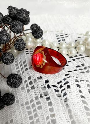 Винтаж!🌹перстень ссср оргстекло ручная работа плексигласс советский кольцо колечко...