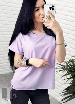 Женская блузка по типу футболки оверсайз, цвет-оливковый, есть батал