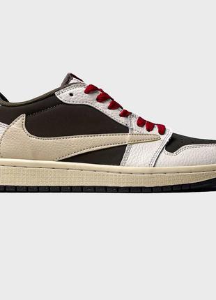 Travis scott x nike air jordan 1 low og reverse mocha