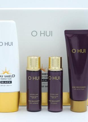 Люксовый набор с санскрином ohui day shield perfect sun black spf 50+/pa++++, 50 мл2 фото