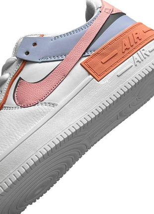 🔥женские кроссовки nike air force 1 shadow white orange sky6 фото