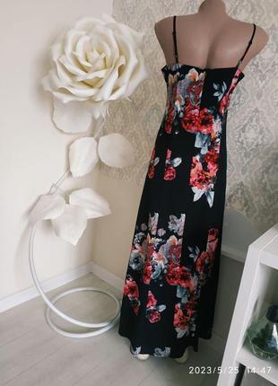 Сукня,сарафан довгий максі з двома розрізами6 фото