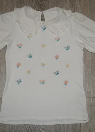 Трикотажная блузка / футболка для девочки reserved (размер 164)