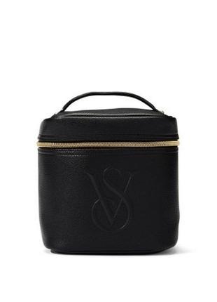 Бьюті кейс top handle cosmetics case black1 фото