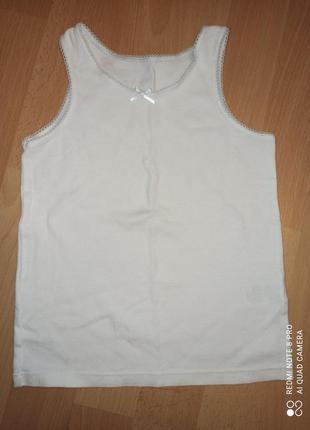 Белая майка маечка