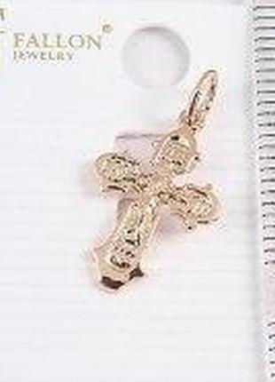 Красивый детский крестик мед золото