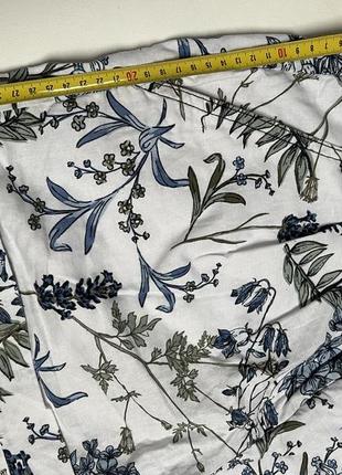 Лляні шорти з квітами та травою лляні короткі шорти h&m стилі легкі натуральні шорти l5 фото