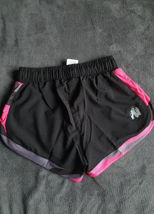 Шорти,шортики gorilla wear denver shorts black pink3 фото