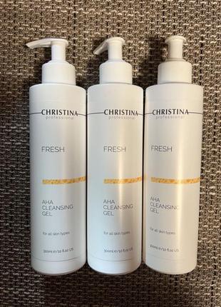 Мыло с альфагидроксильными кислотами christina fresh aha cleansing gel