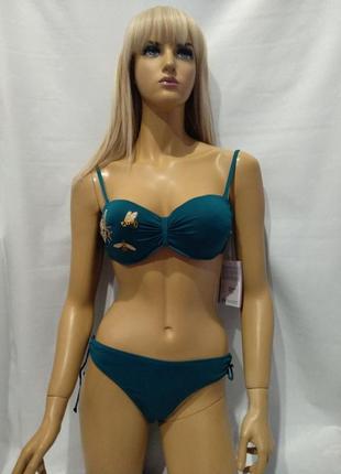 Купальник бандо игора 28553 индиго идут на наши 42.44.размеры крой лифа подходит обладательницам