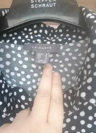 Стильна сукня-сорочка у горох.  primark. англія6 фото