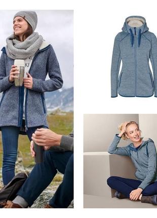 Комфортная и теплая вязаная женская куртка, размери (м, л, xl евро)10 фото