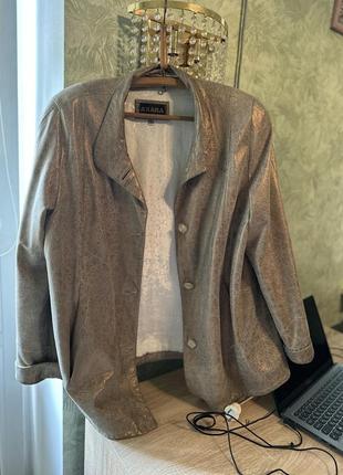 Кожаный пиджак (жакет)4 фото