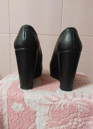 Туфли женские черные кожаные 38 из кожи 39 размер обмен обмен3 фото