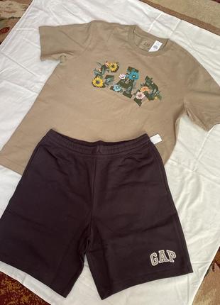 Костюм- комплект 1+1 футболка шорти „gap”
