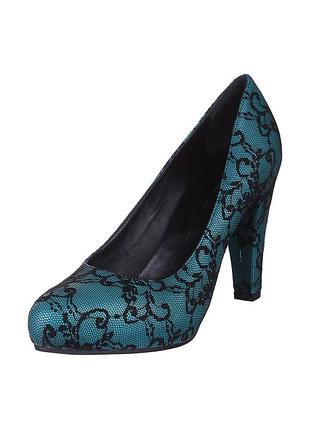 #розвантажуюсь  бирюзовые туфли l'esnrosa,новые, натуральная кожа, на устойчивом каблучке