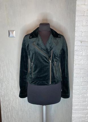 Велюрова куртка косуха бархатна косуха nile, m1 фото