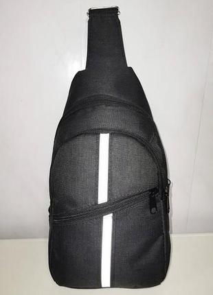 Барсетка слінг на груди мистецтв шкіра унісекс/сумка спортивні для через плече