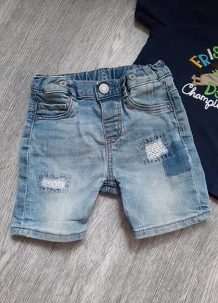 Стильный летний комплект одежды для мальчика, шорты и футболка.2 фото