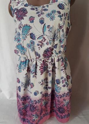 Легкое яркое платье р-р л-12