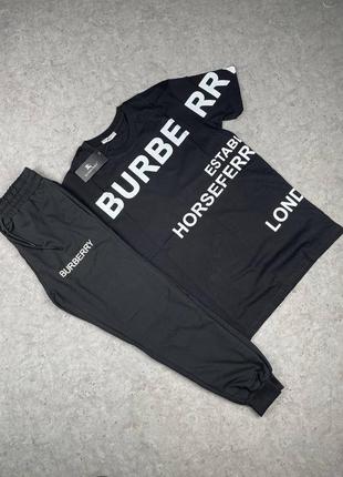 💜есть наложка 💜мужской спортивный костюм "burberry"💜люкс качество футболка + штаны