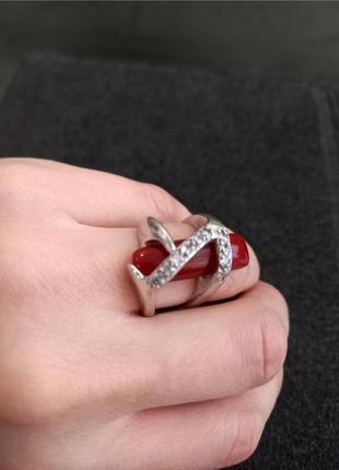 Винтажная кольца серебро 925 с натуралтным камнем5 фото